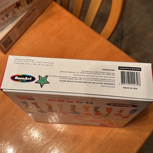 Abraham Hunter 500 piece puzzle - Church By the River - Picture 7 of 8